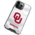University of Oklahoma White Jersey iPhone 14 Pro Max Clear Case