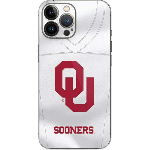 University of Oklahoma White Jersey iPhone 14 Pro Max Skin