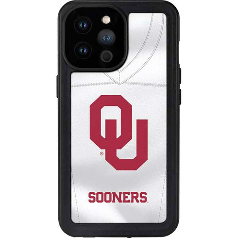 University of Oklahoma White Jersey iPhone 14 Pro Max Waterproof Case