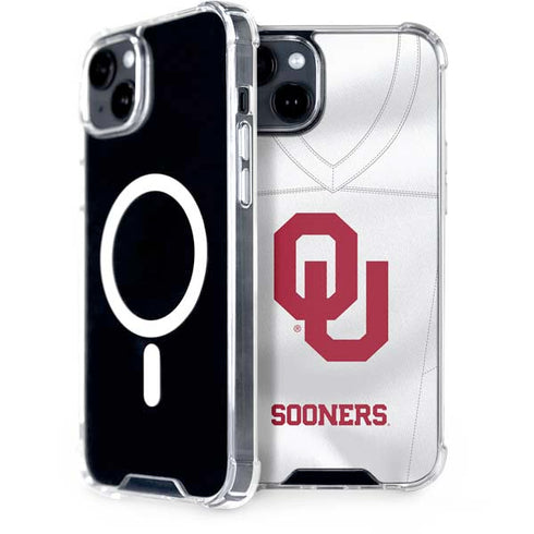 University of Oklahoma White Jersey iPhone 15 MagSafe Case