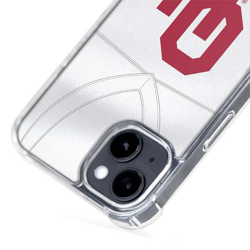 University of Oklahoma White Jersey iPhone 15 MagSafe Case