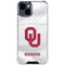 University of Oklahoma White Jersey iPhone 15 Plus Clear Case