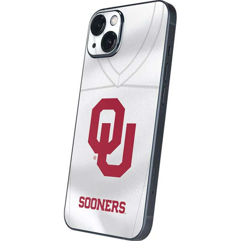 University of Oklahoma White Jersey iPhone 15 Plus Skin