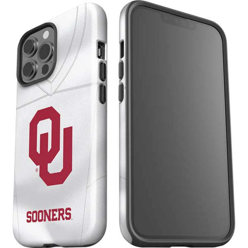University of Oklahoma White Jersey iPhone 15 Pro Max Impact Case