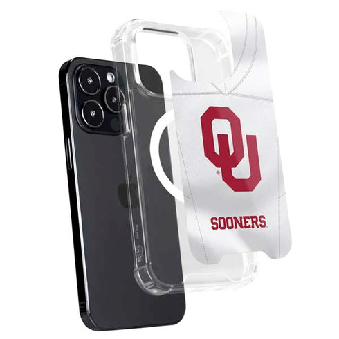 University of Oklahoma White Jersey iPhone 15 Pro Max MagSafe Case