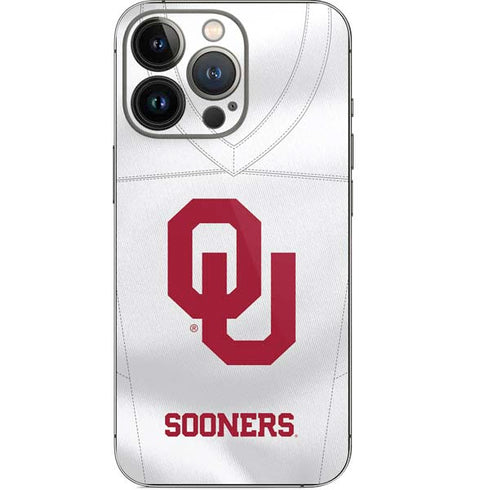 University of Oklahoma White Jersey iPhone 15 Pro Skin