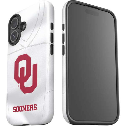 University of Oklahoma White Jersey iPhone 16 Impact Case