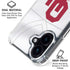 University of Oklahoma White Jersey iPhone 16 Plus Clear Case
