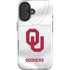 University of Oklahoma White Jersey iPhone 16 Plus Impact Case