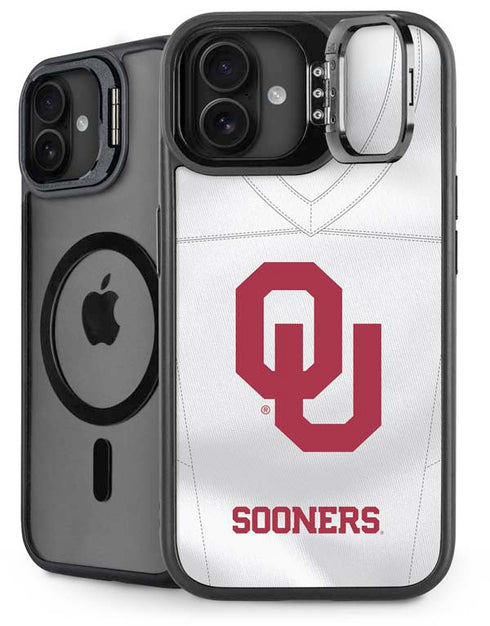 University of Oklahoma White Jersey iPhone 16 Plus Kickstand Case