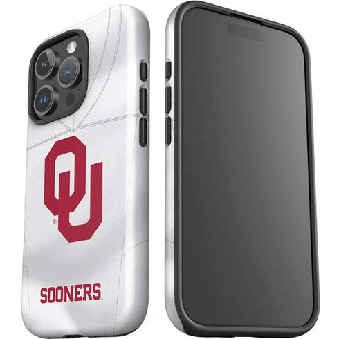 University of Oklahoma White Jersey iPhone 16 Pro Max Impact Case