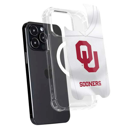 University of Oklahoma White Jersey iPhone 16 Pro Max MagSafe Case