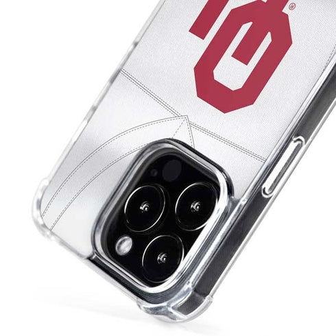 University of Oklahoma White Jersey iPhone 16 Pro Max MagSafe Case