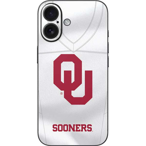 University of Oklahoma White Jersey iPhone 16 Skin