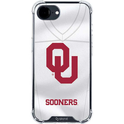University of Oklahoma White Jersey iPhone 16e Clear Case