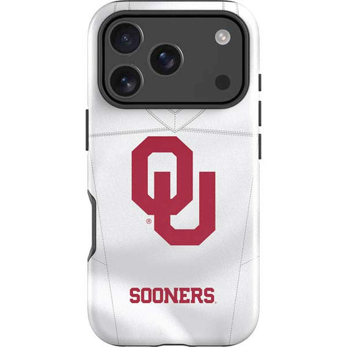 University of Oklahoma White Jersey iPhone 18 Pro Impact Case