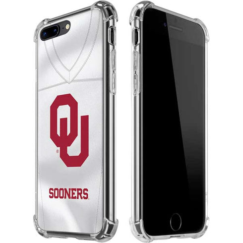 University of Oklahoma White Jersey iPhone 7/8 Plus Clear Case