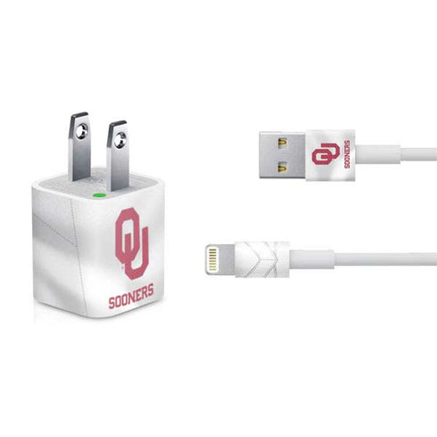 University of Oklahoma White Jersey iPhone Charger (5W USB) Skin