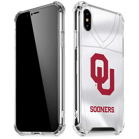 University of Oklahoma White Jersey iPhone X/XS Clear Case