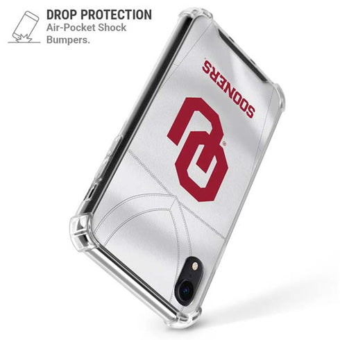 University of Oklahoma White Jersey iPhone XR Clear Case