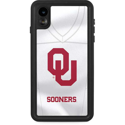 University of Oklahoma White Jersey iPhone XR Waterproof Case