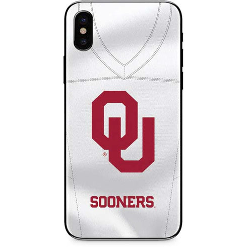 University of Oklahoma White Jersey iPhone XS Max Skin