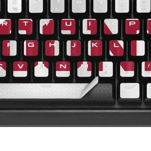 University of Oklahoma White Jersey K95 RGB PLATINUM Mechanical Gaming Keyboard Skin