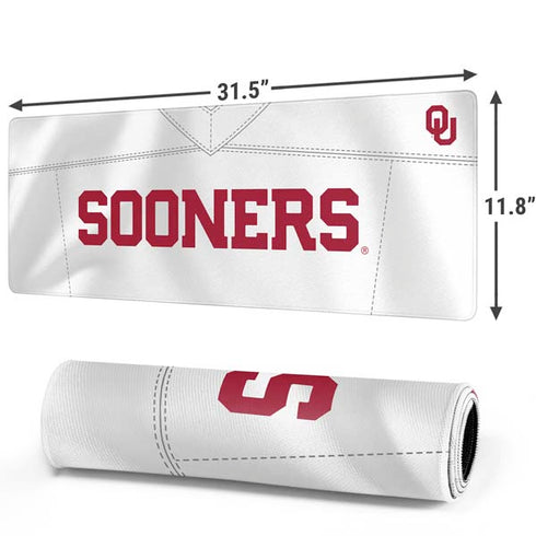 University of Oklahoma White Jersey Gaming Mouse Pad