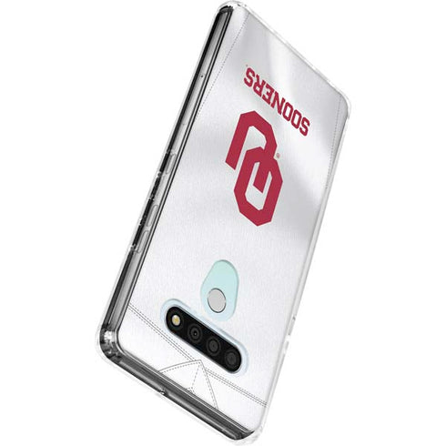 University of Oklahoma White Jersey LG Stylo 6 Clear Case