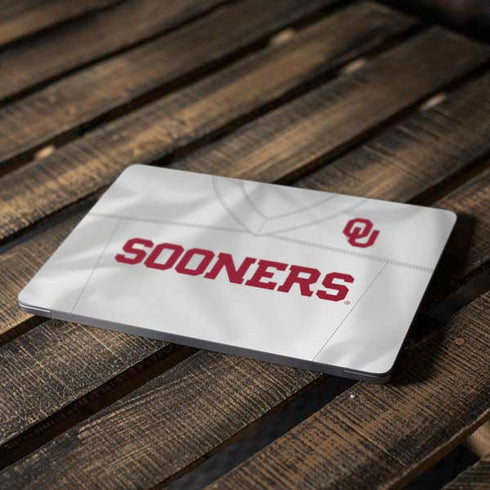 University of Oklahoma White Jersey Apple MacBook Air Skin