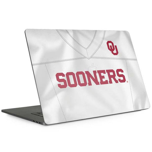 University of Oklahoma White Jersey Apple MacBook Pro 15-inch Skin