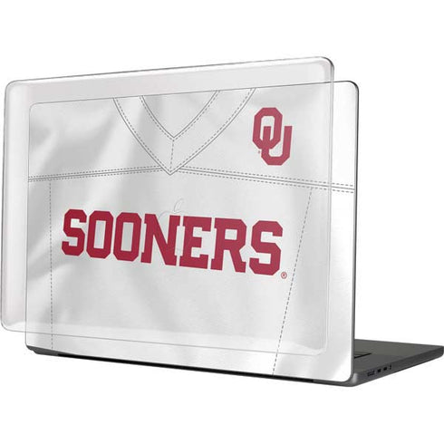 University of Oklahoma White Jersey MacBook Pro 16in (2021-25) Case plus Skin