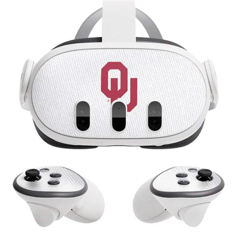 University of Oklahoma White Jersey Meta Quest 3 Skin