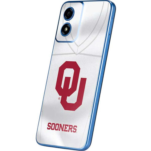 University of Oklahoma White Jersey Moto G Play 4G (2024) Skin