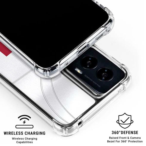 University of Oklahoma White Jersey Moto G Power 5G (2024) Clear Case