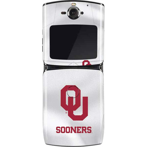 University of Oklahoma White Jersey Motorola RAZR Skin