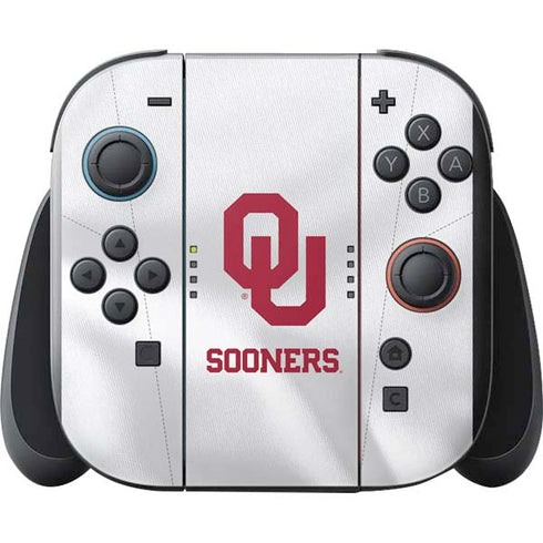 University of Oklahoma White Jersey Nintendo Switch 2 (2025) with Joy-Con Skin