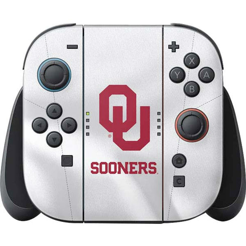 University of Oklahoma White Jersey Nintendo Switch 2 (2025) Joy-Con Controller Skin