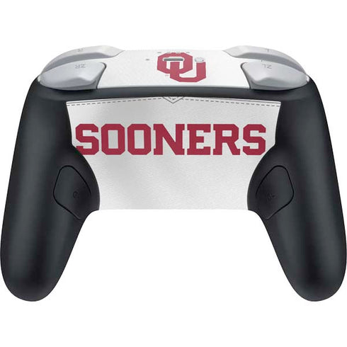University of Oklahoma White Jersey Nintendo Switch 2 (2025) Pro Controller Skin