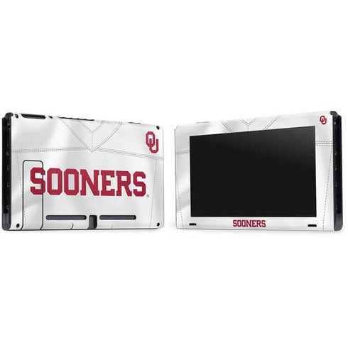 University of Oklahoma White Jersey Nintendo Switch Bundle Skin