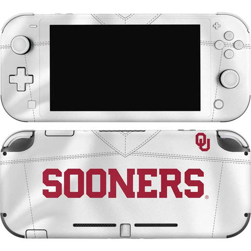 University of Oklahoma White Jersey Nintendo Switch Lite Skin