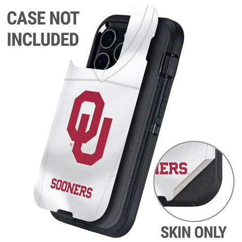 University of Oklahoma White Jersey Otterbox Defender iPhone Skin