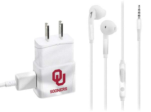 University of Oklahoma White Jersey Phone Charger Skin