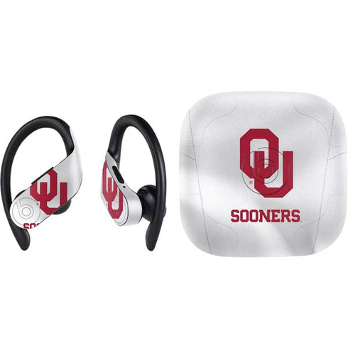 University of Oklahoma White Jersey PowerBeats Pro Skin