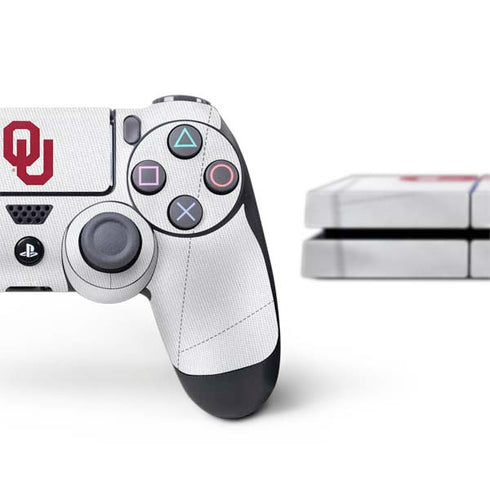 University of Oklahoma White Jersey PS4 Console and Controller Bundle Skin