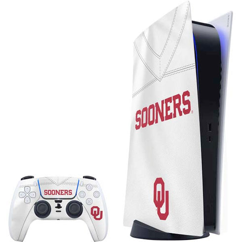 University of Oklahoma White Jersey PS5 Bundle Skin