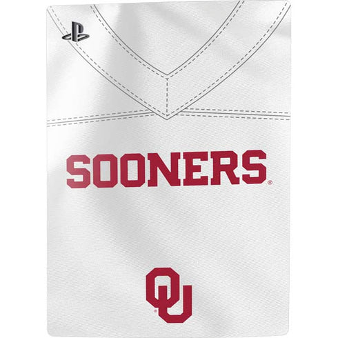 University of Oklahoma White Jersey PS5 Console Skin