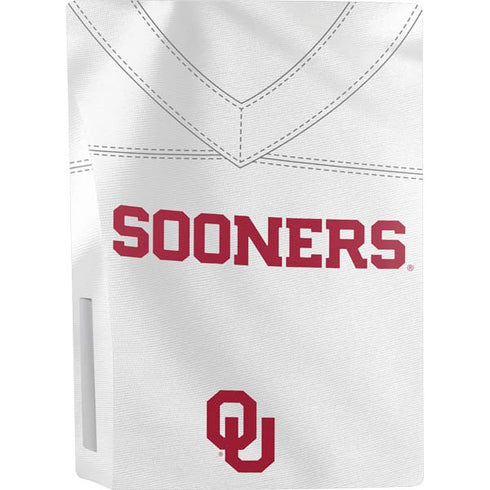 University of Oklahoma White Jersey PS5 Console Skin