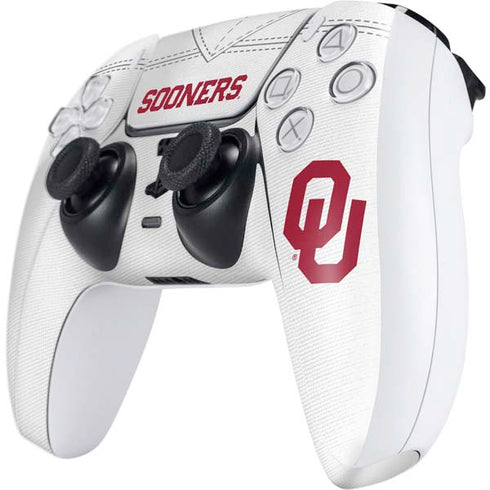 University of Oklahoma White Jersey PS5 Controller Skin