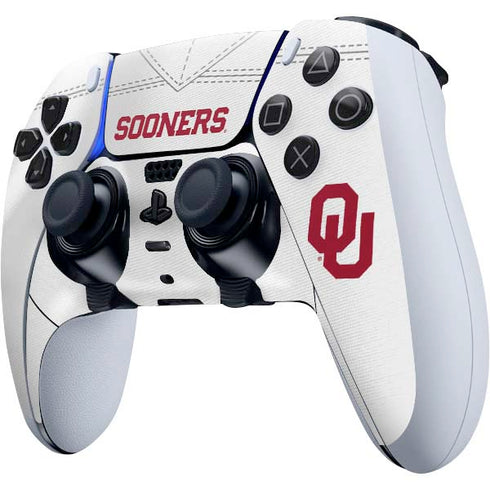 University of Oklahoma White Jersey PS5 DualSense Edge Pro Controller Skin